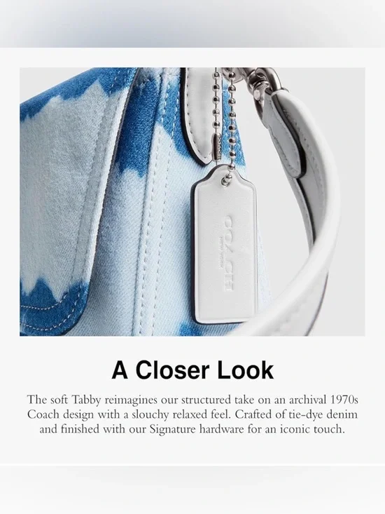 NWT Coach Womens Soft Tabby Tye Dye - Picture 4 of 7